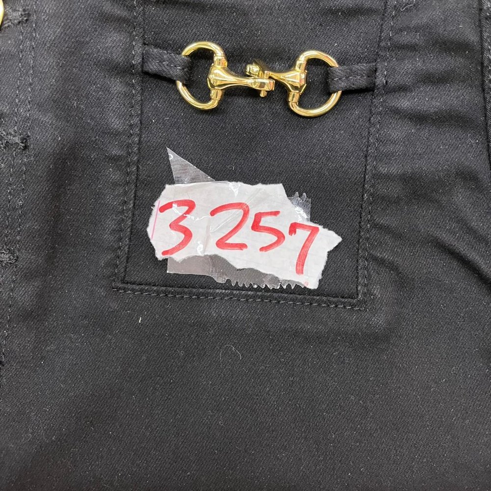 NWOT J BRAND Sabine Mid Rise Mini Vendetta Skirt Black GOLD BUTTON RARE UNIQUE - Picture 7 of 7